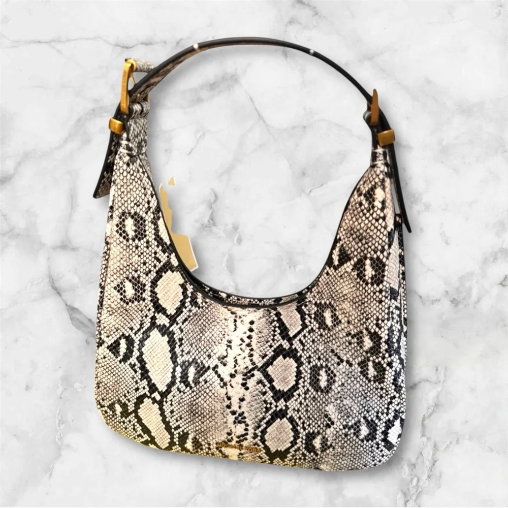 Snakeskin Patterned Michael Kors Crossbody - Picture 3 of 7